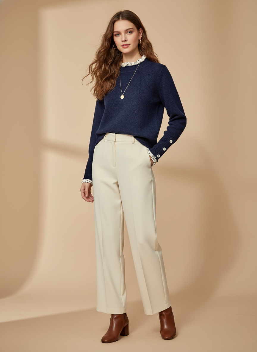 PULL AURA - Bleu marine