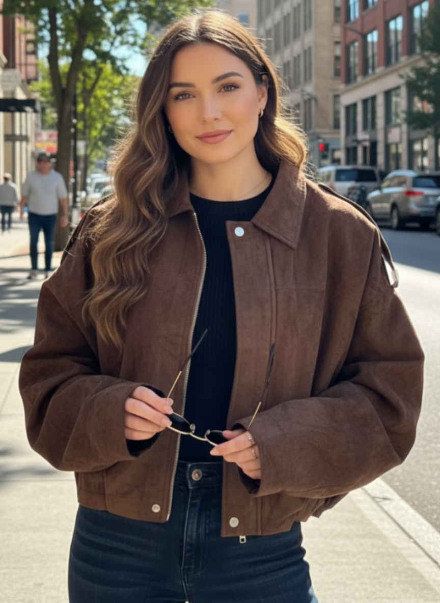 VESTE UMBER  - CHOCO