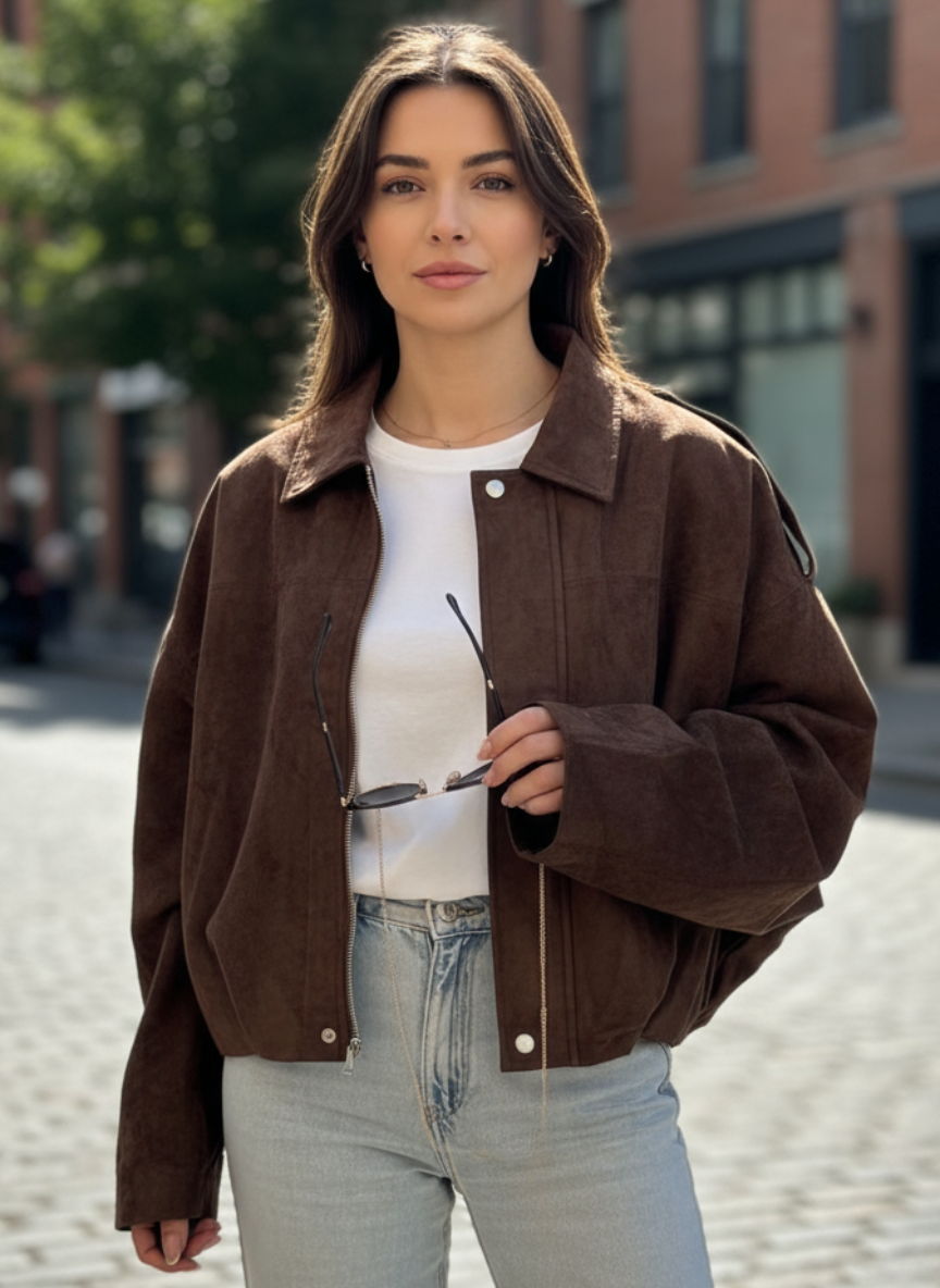 VESTE UMBER  - CHOCO